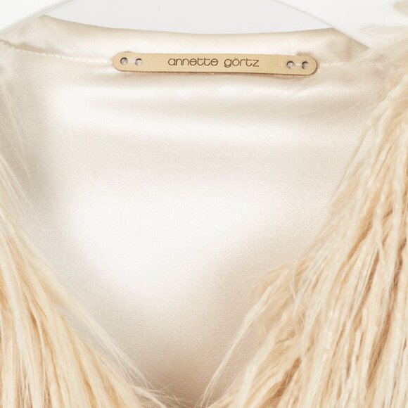 Annette Gortz AW19 Gel Cream Faux Fur Jacket - Picture 8 of 11